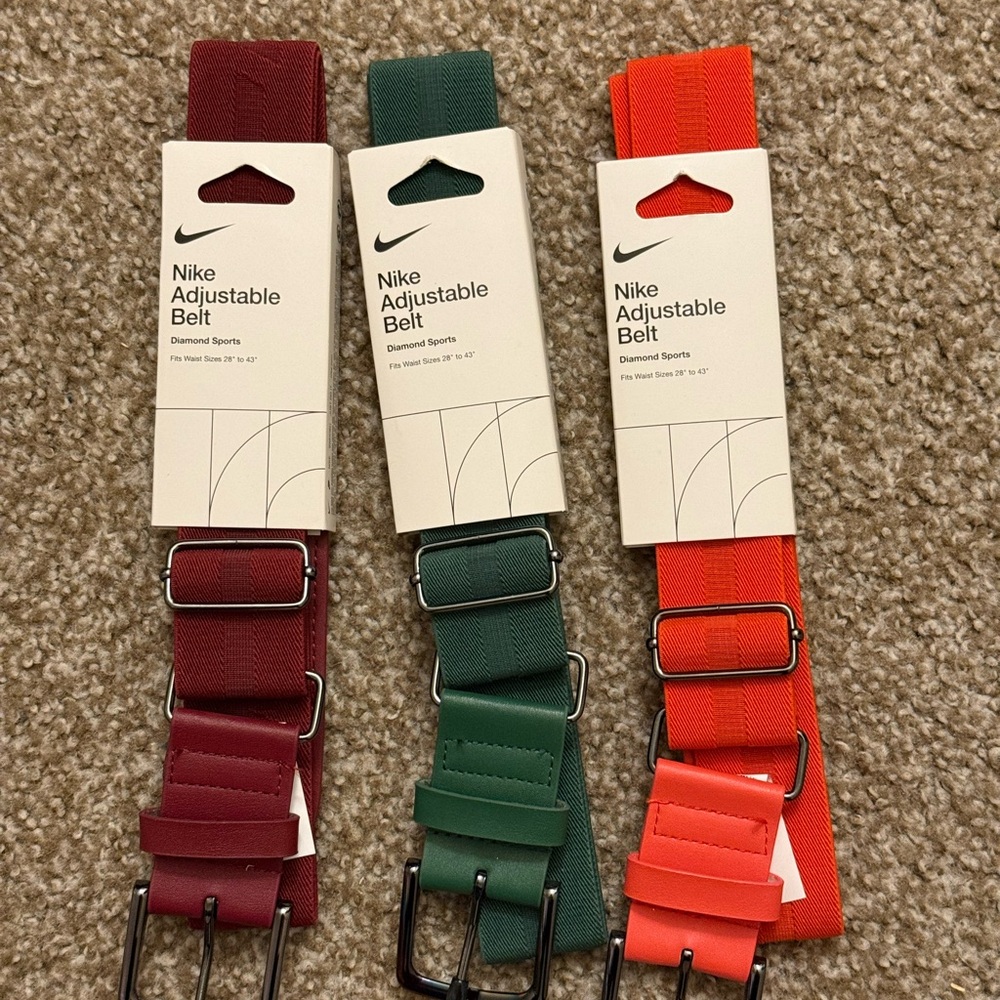 3 NIKE GOLF BELTS FOR PRICE OF ONE
